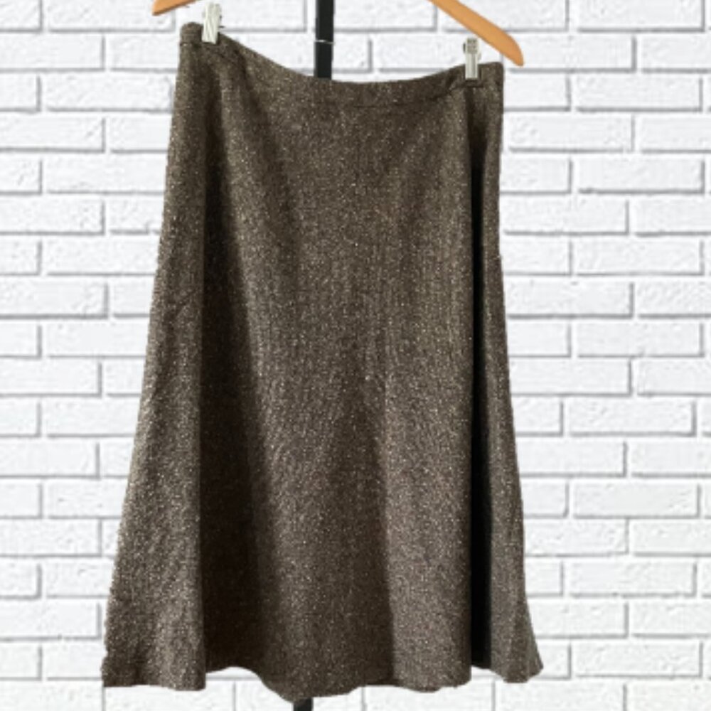 Jones New York Flared Tweed Skirt